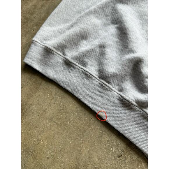 Lee Spellout Embroidered Gray Sweatshirt Size Womens Large Made in USA - Picture 7 of 7